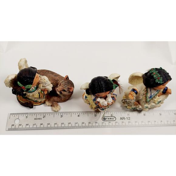 Vtg Friends Of The Feather Figurines Enesco Lot Peace Earth Dream Catcher 1998 - Picture 16 of 16